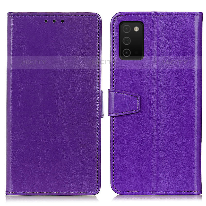 Funda de Cuero Cartera con Soporte Carcasa A06D para Samsung Galaxy M02s Morado