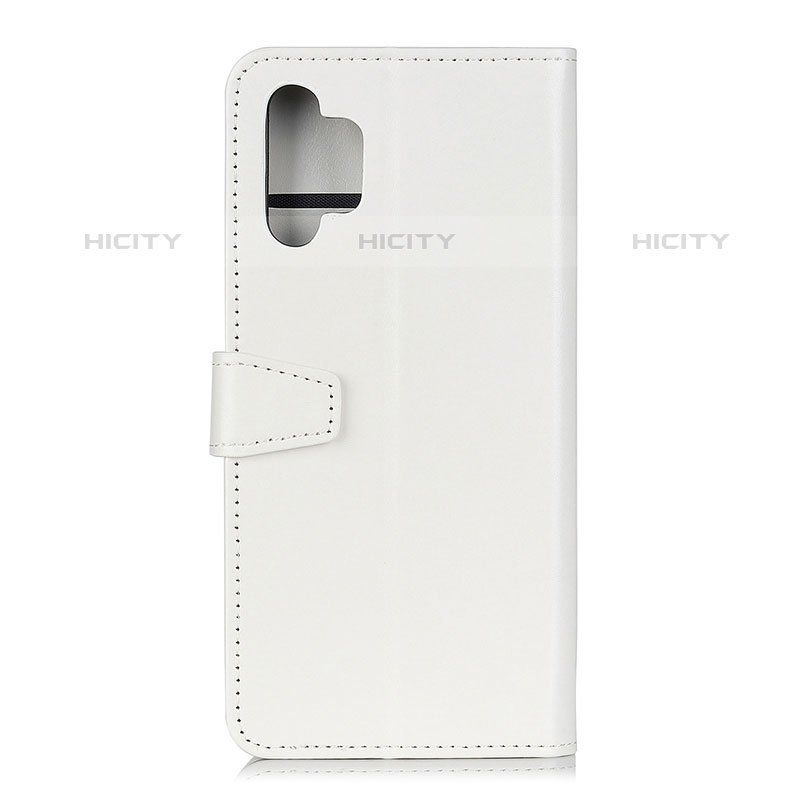 Funda de Cuero Cartera con Soporte Carcasa A06D para Samsung Galaxy M32 5G Blanco