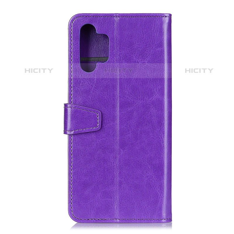 Funda de Cuero Cartera con Soporte Carcasa A06D para Samsung Galaxy M32 5G Morado