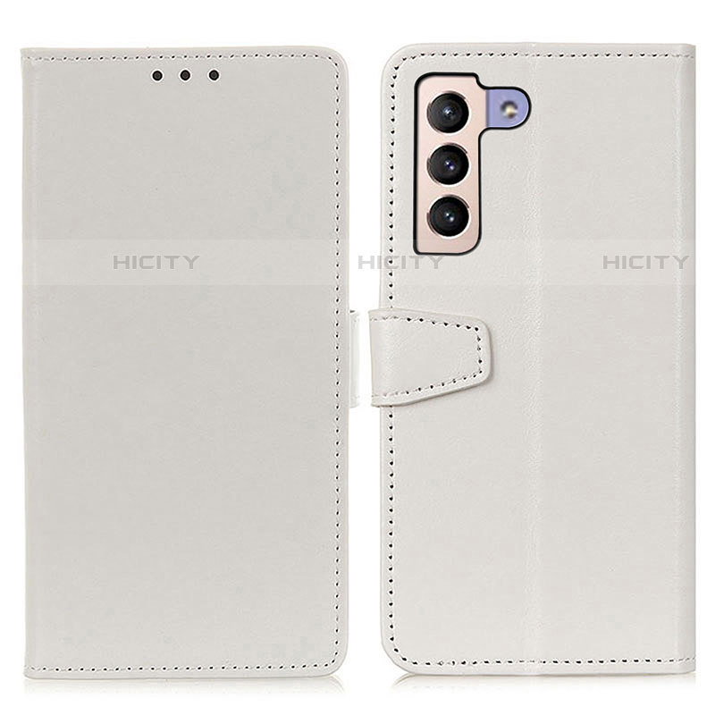 Funda de Cuero Cartera con Soporte Carcasa A06D para Samsung Galaxy S21 5G Blanco