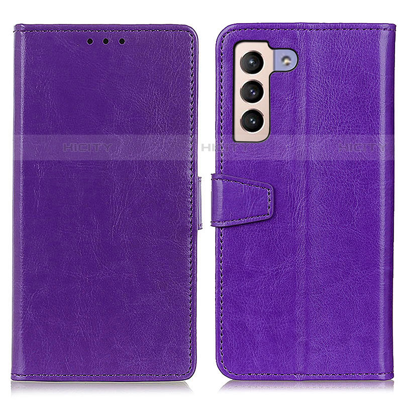 Funda de Cuero Cartera con Soporte Carcasa A06D para Samsung Galaxy S21 5G Morado