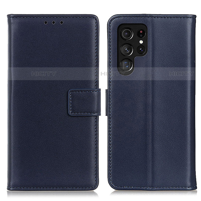 Funda de Cuero Cartera con Soporte Carcasa A06D para Samsung Galaxy S23 Ultra 5G Azul