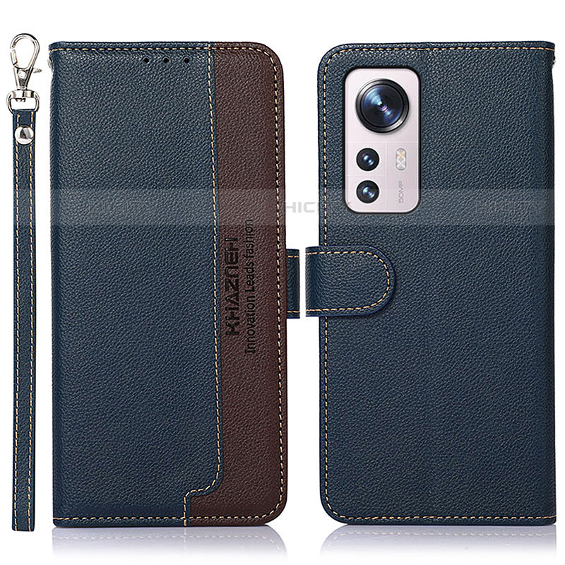 Funda de Cuero Cartera con Soporte Carcasa A06D para Xiaomi Mi 12 Lite 5G Azul