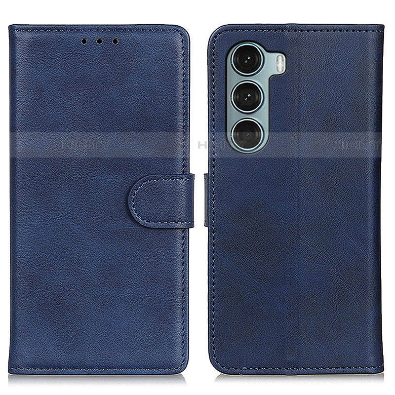 Funda de Cuero Cartera con Soporte Carcasa A07D para Motorola Moto Edge S30 5G Azul