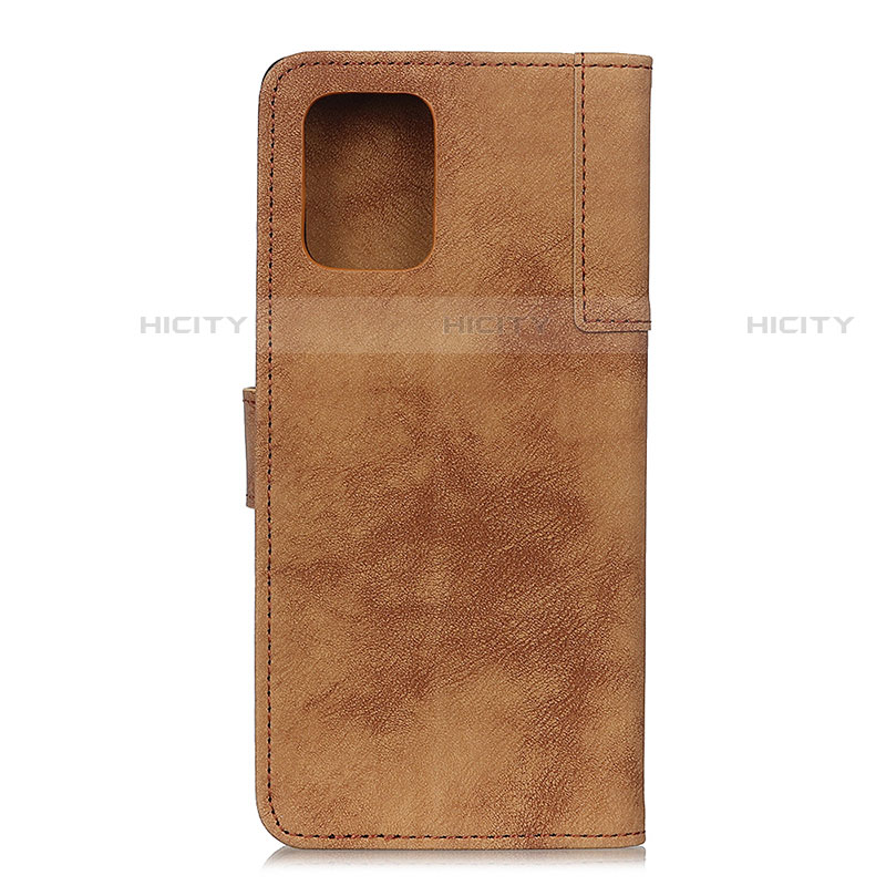 Funda de Cuero Cartera con Soporte Carcasa A07D para Motorola Moto G100 5G Marron