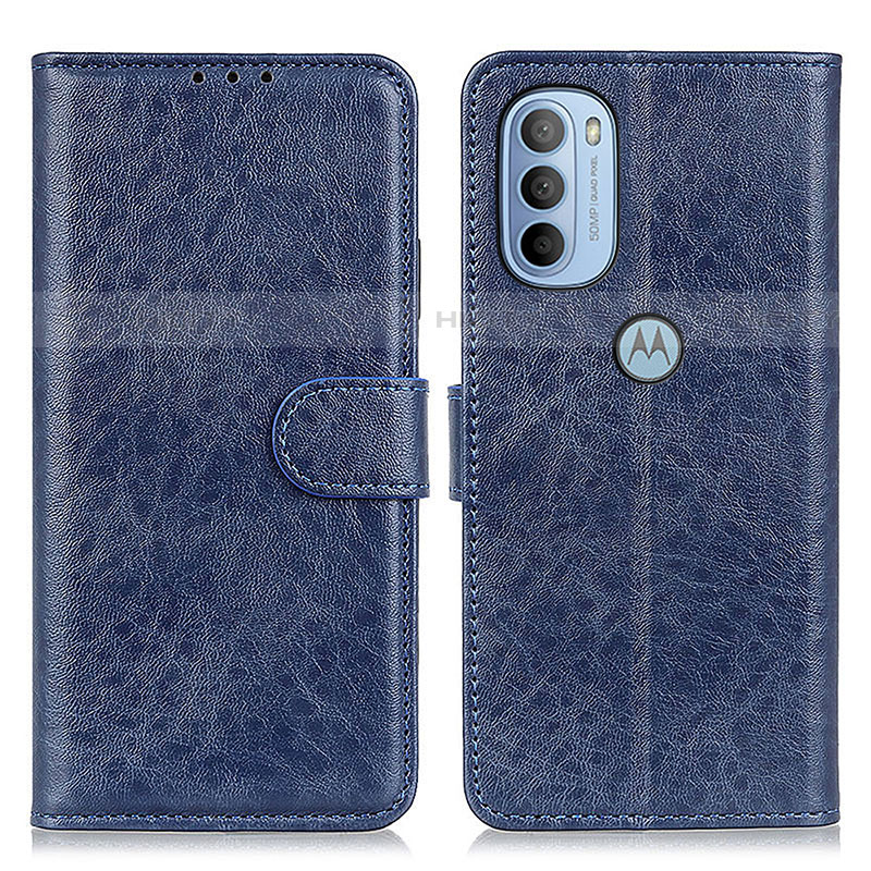 Funda de Cuero Cartera con Soporte Carcasa A07D para Motorola Moto G41 Azul