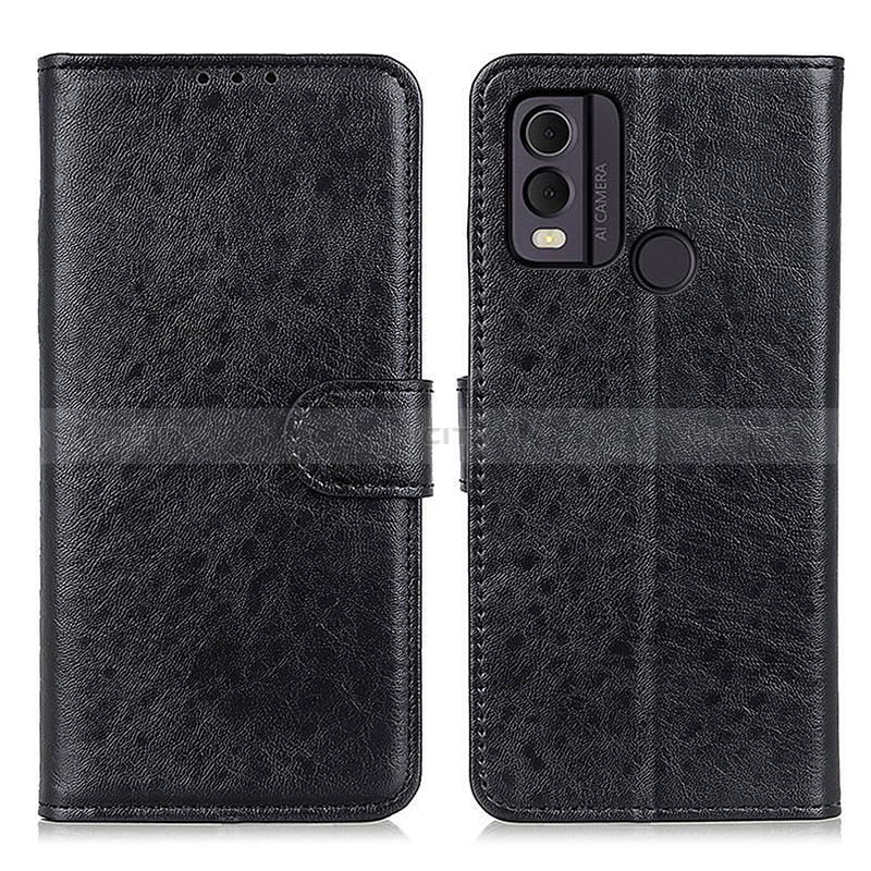 Funda de Cuero Cartera con Soporte Carcasa A07D para Nokia C22 Negro