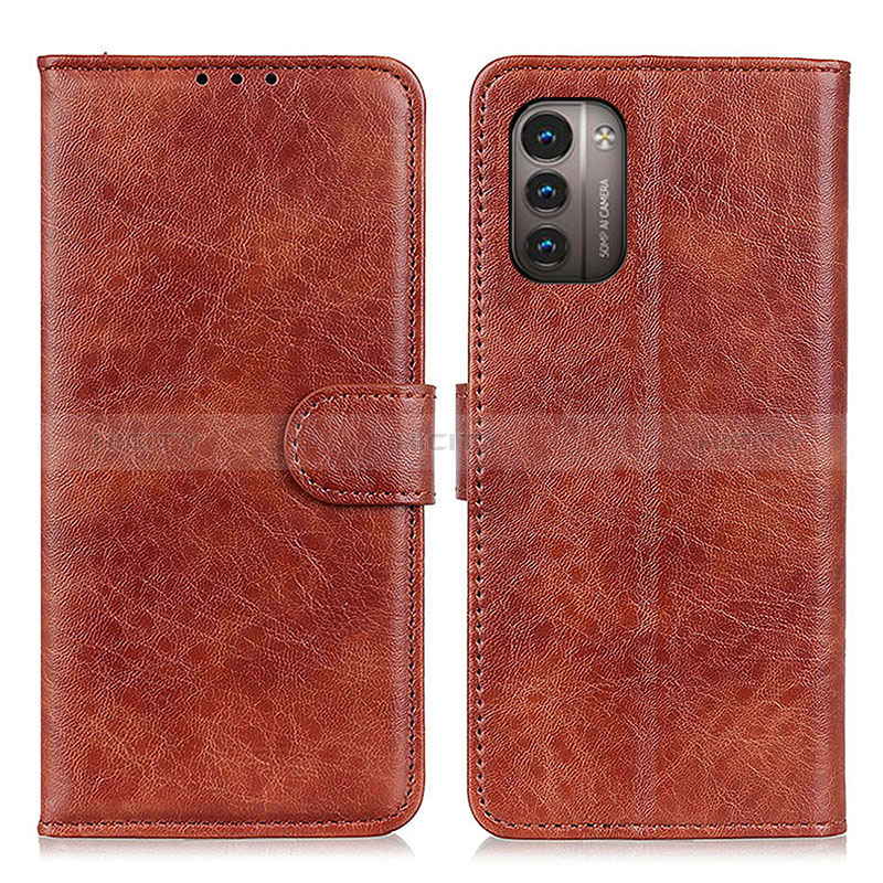 Funda de Cuero Cartera con Soporte Carcasa A07D para Nokia G11 Marron