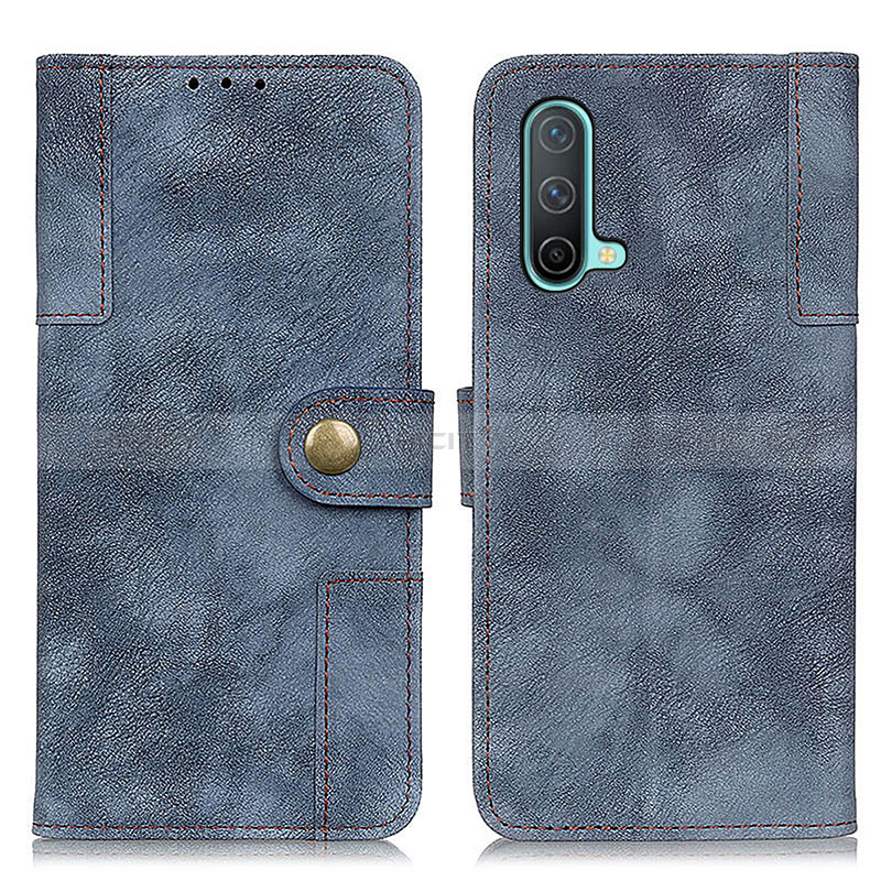 Funda de Cuero Cartera con Soporte Carcasa A07D para OnePlus Nord CE 5G Azul