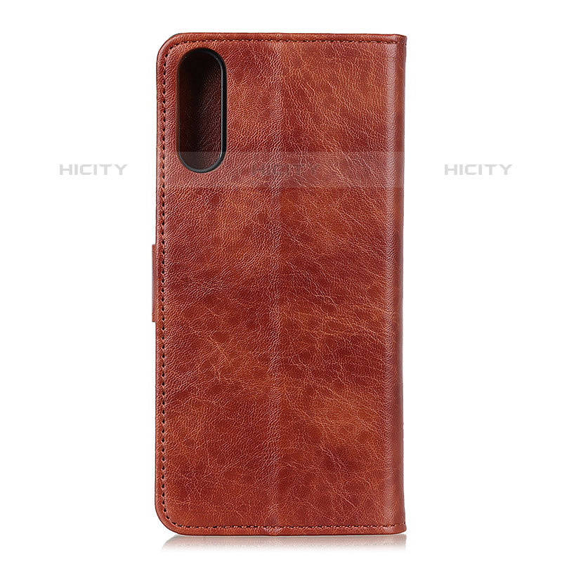 Funda de Cuero Cartera con Soporte Carcasa A07D para Samsung Galaxy M02 Marron