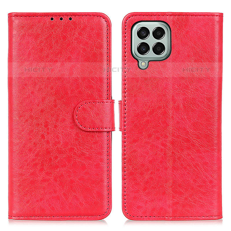 Funda de Cuero Cartera con Soporte Carcasa A07D para Samsung Galaxy M33 5G Rojo