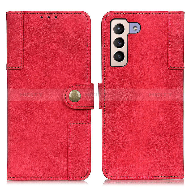 Funda de Cuero Cartera con Soporte Carcasa A07D para Samsung Galaxy S24 5G Rojo