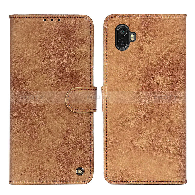 Funda de Cuero Cartera con Soporte Carcasa A07D para Samsung Galaxy Xcover Pro 2 5G Marron