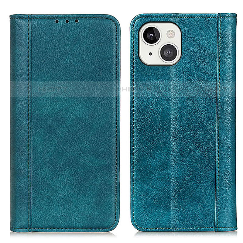 Funda de Cuero Cartera con Soporte Carcasa A08 para Apple iPhone 13 Verde