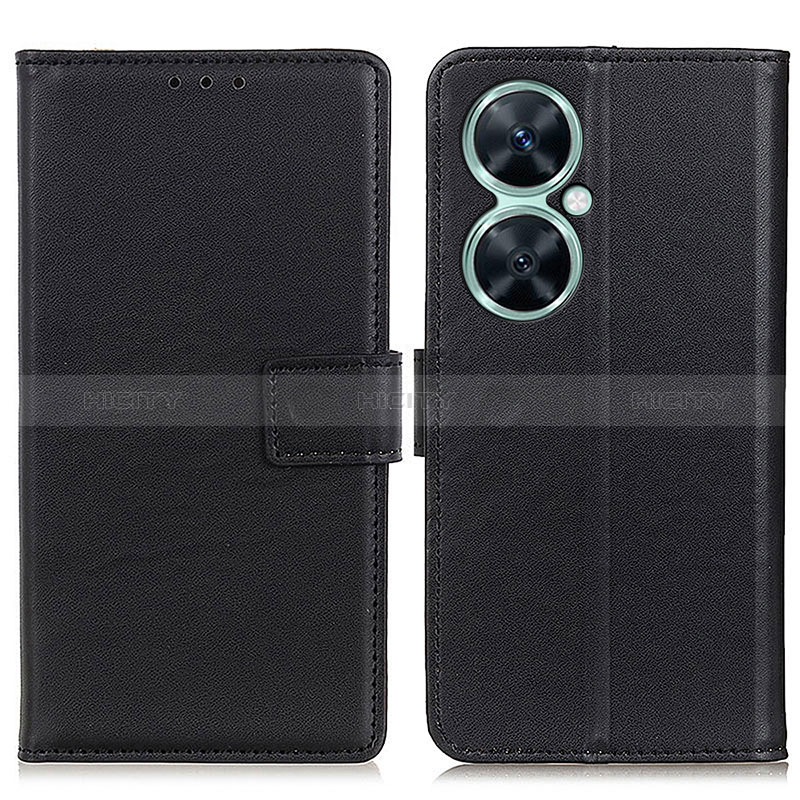 Funda de Cuero Cartera con Soporte Carcasa A08D para Huawei Nova 11i Negro