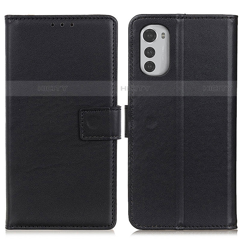 Funda de Cuero Cartera con Soporte Carcasa A08D para Motorola Moto E32s Negro