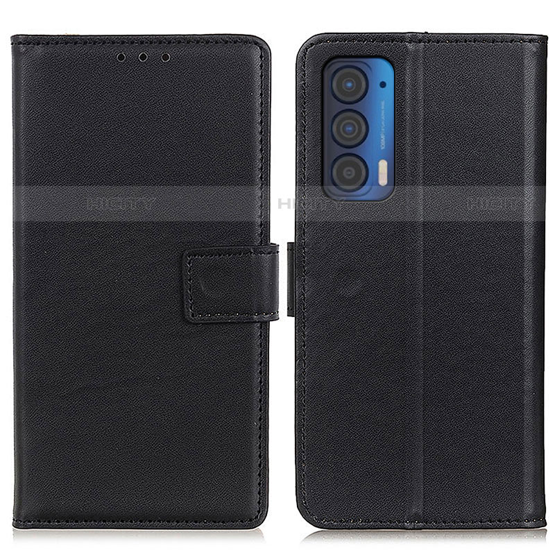 Funda de Cuero Cartera con Soporte Carcasa A08D para Motorola Moto Edge (2021) 5G Negro