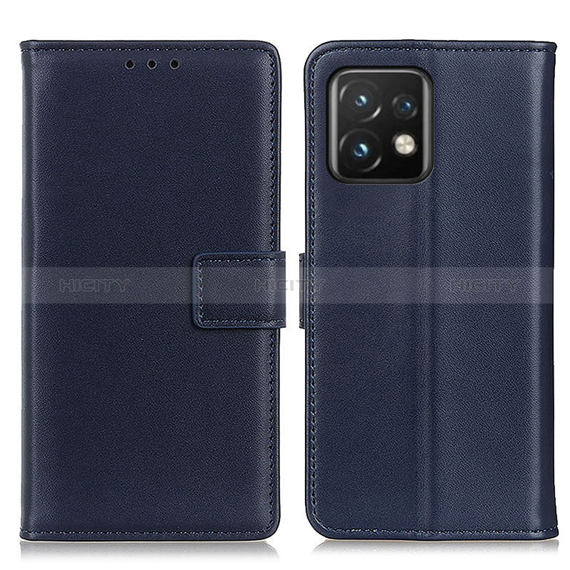 Funda de Cuero Cartera con Soporte Carcasa A08D para Motorola Moto Edge 40 Pro 5G Azul