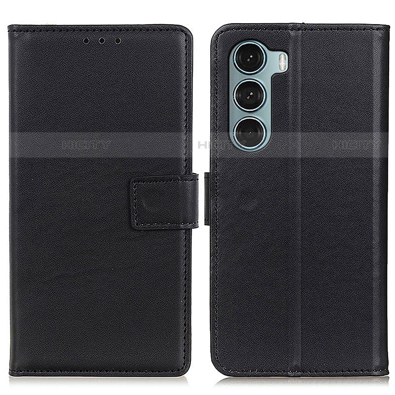 Funda de Cuero Cartera con Soporte Carcasa A08D para Motorola Moto Edge S30 5G Negro