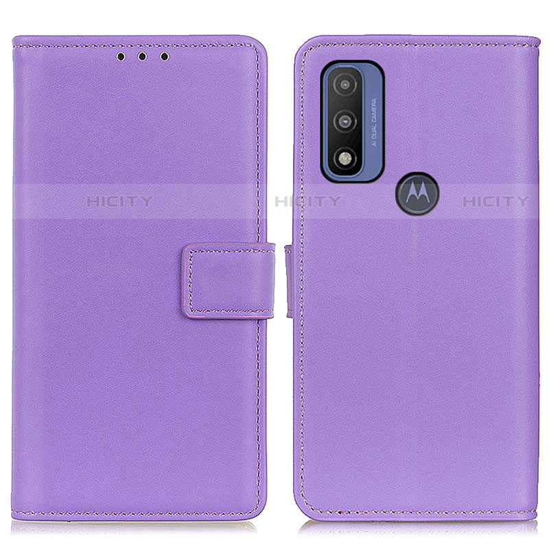 Funda de Cuero Cartera con Soporte Carcasa A08D para Motorola Moto G Pure