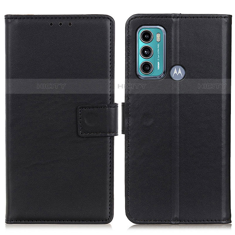 Funda de Cuero Cartera con Soporte Carcasa A08D para Motorola Moto G40 Fusion Negro