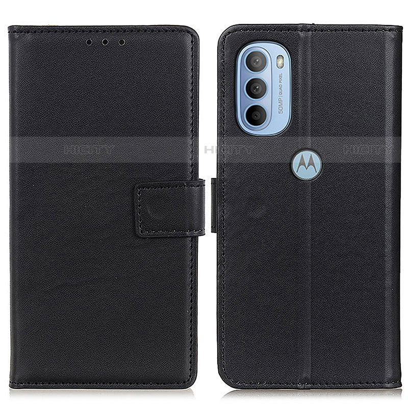 Funda de Cuero Cartera con Soporte Carcasa A08D para Motorola Moto G41 Negro