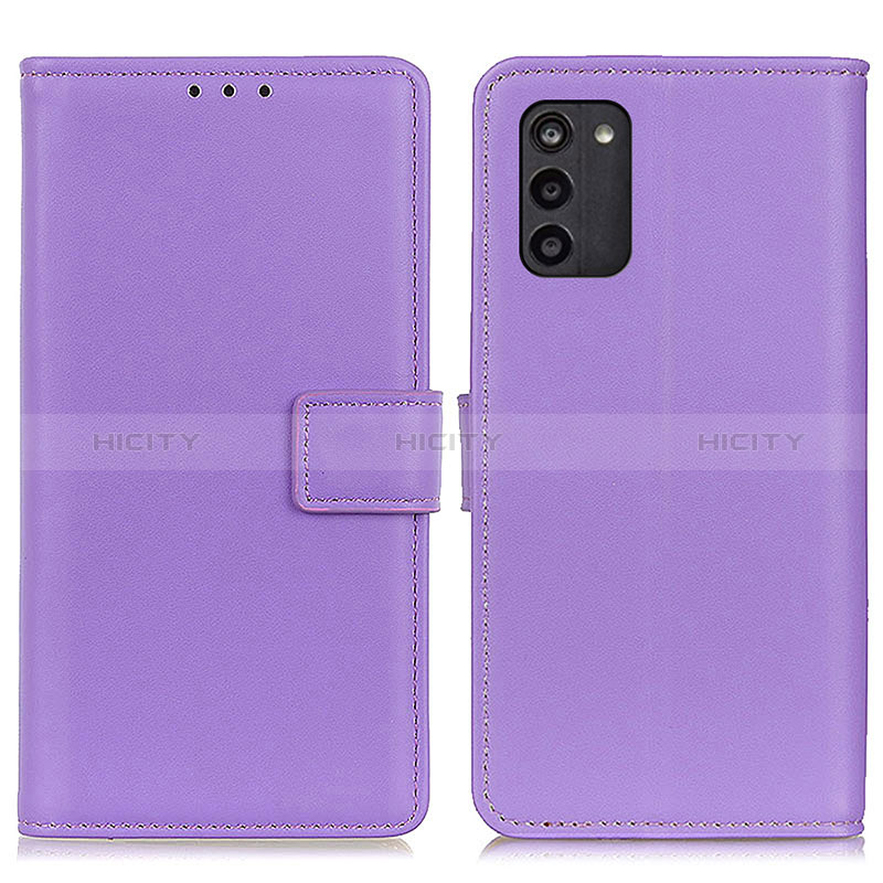 Funda de Cuero Cartera con Soporte Carcasa A08D para Nokia G100 Morado