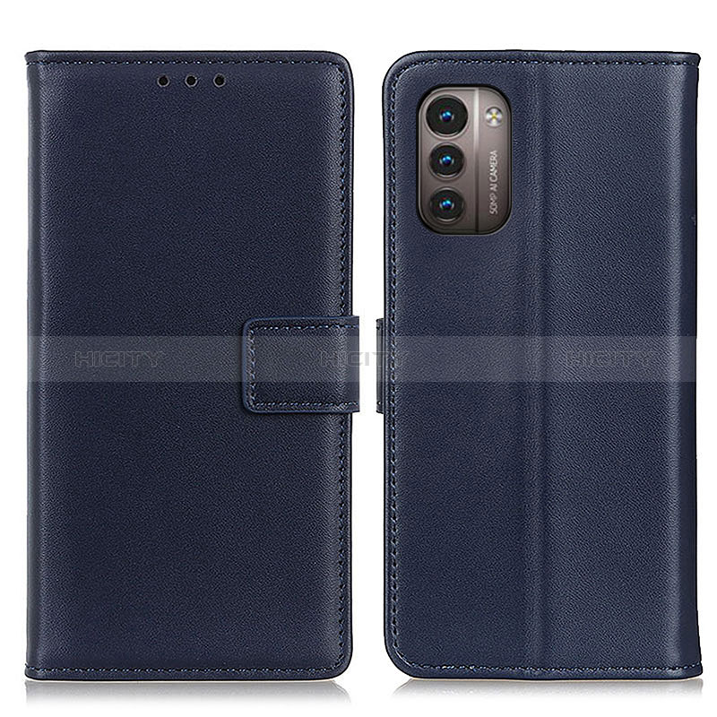 Funda de Cuero Cartera con Soporte Carcasa A08D para Nokia G21 Azul