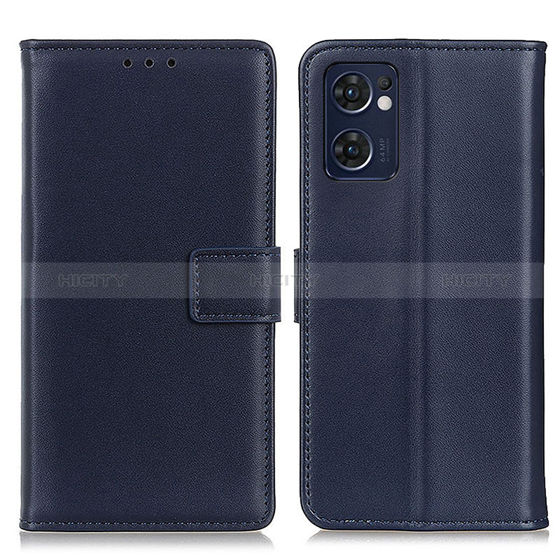 Funda de Cuero Cartera con Soporte Carcasa A08D para OnePlus Nord CE 2 5G Azul