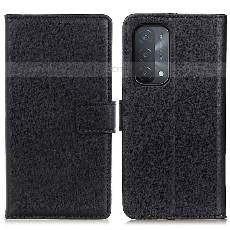 Funda de Cuero Cartera con Soporte Carcasa A08D para OnePlus Nord N200 5G Negro