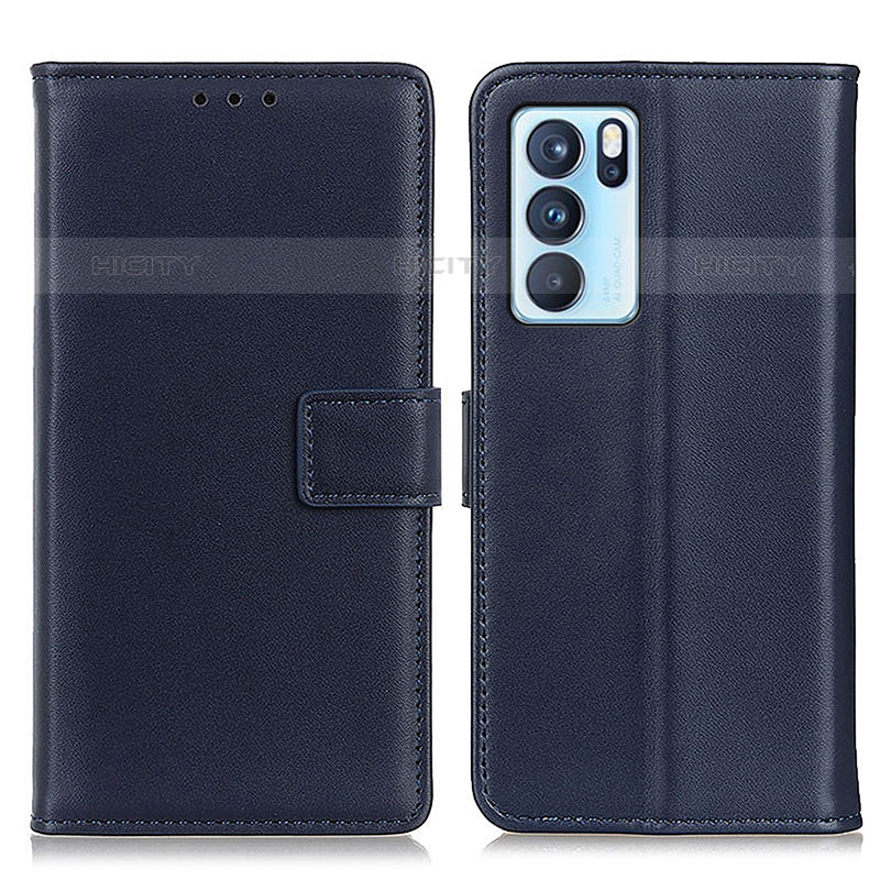 Funda de Cuero Cartera con Soporte Carcasa A08D para Oppo Reno6 Pro 5G India