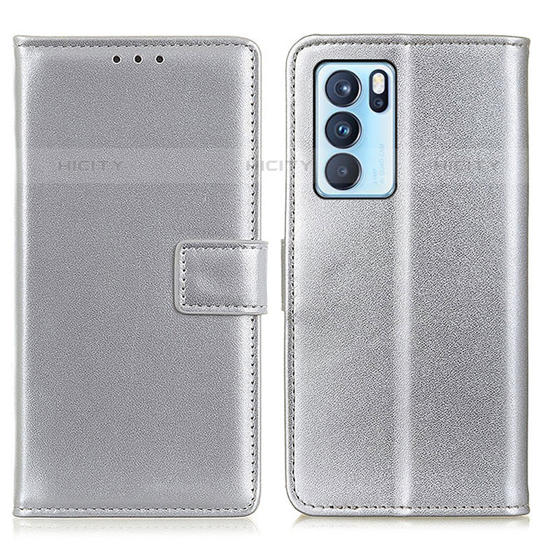 Funda de Cuero Cartera con Soporte Carcasa A08D para Oppo Reno6 Pro 5G India