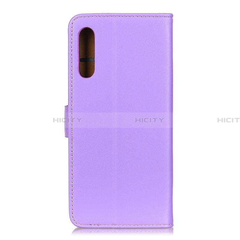 Funda de Cuero Cartera con Soporte Carcasa A08D para Samsung Galaxy A02 Morado