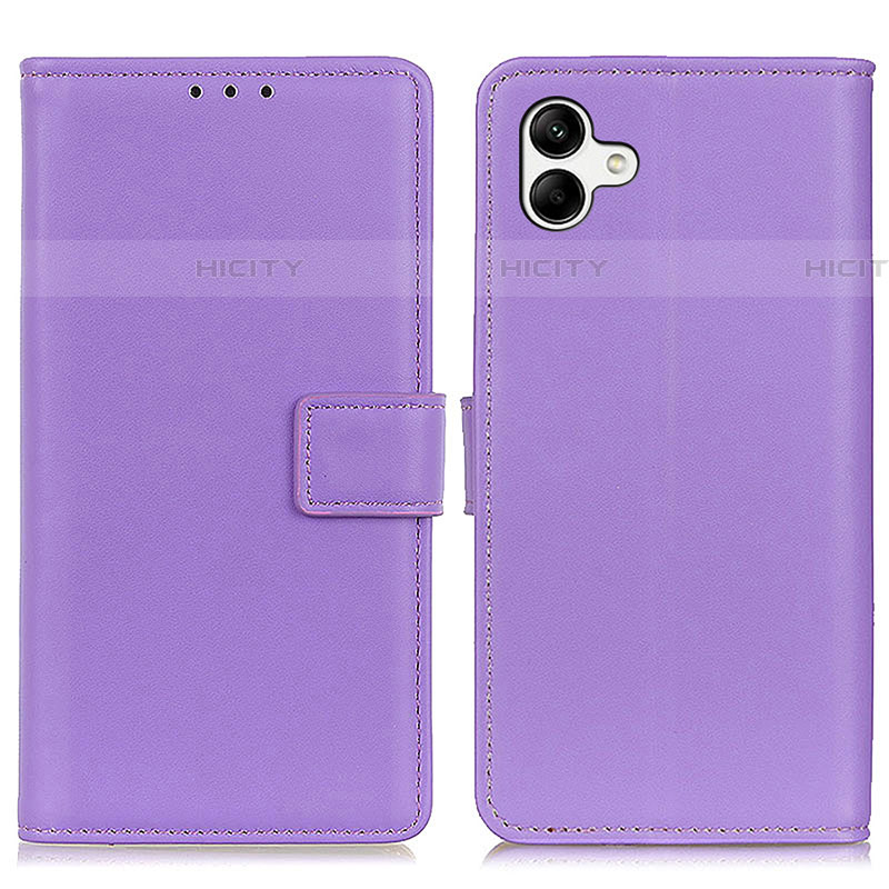 Funda de Cuero Cartera con Soporte Carcasa A08D para Samsung Galaxy A04E Morado