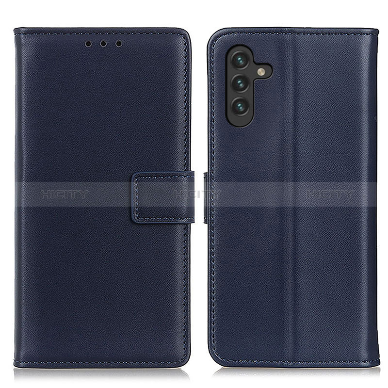 Funda de Cuero Cartera con Soporte Carcasa A08D para Samsung Galaxy A04s Azul