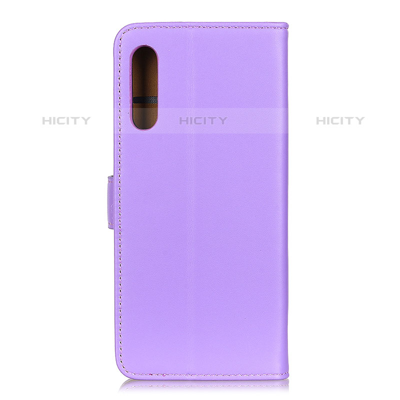 Funda de Cuero Cartera con Soporte Carcasa A08D para Samsung Galaxy M02 Morado