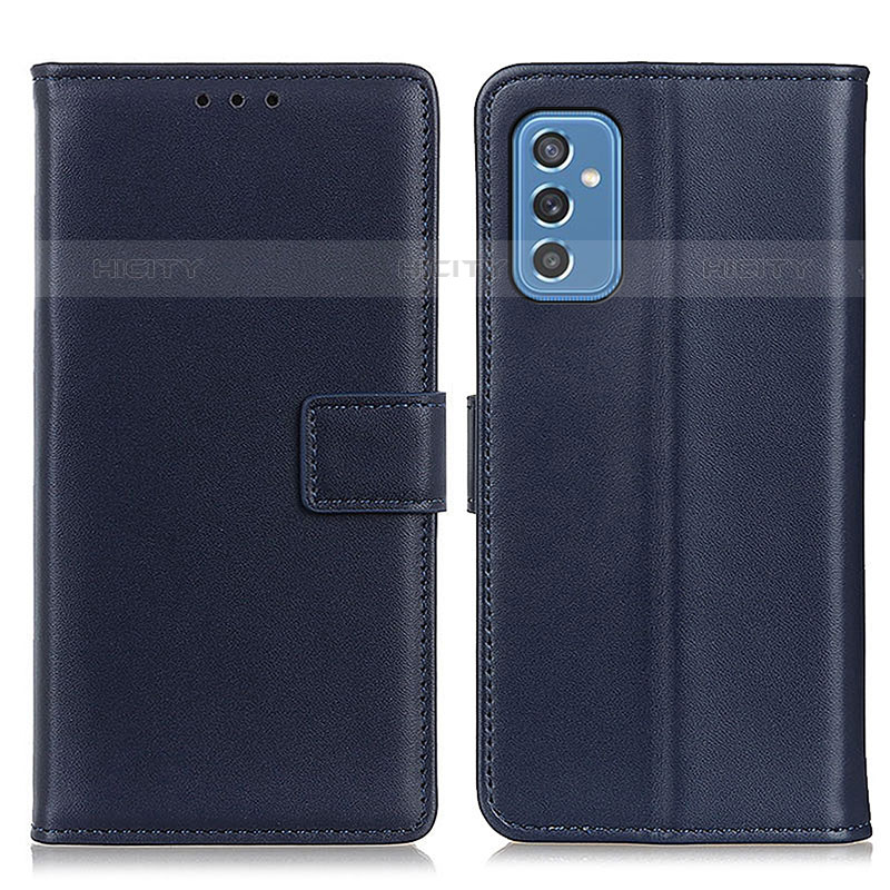 Funda de Cuero Cartera con Soporte Carcasa A08D para Samsung Galaxy M52 5G Azul