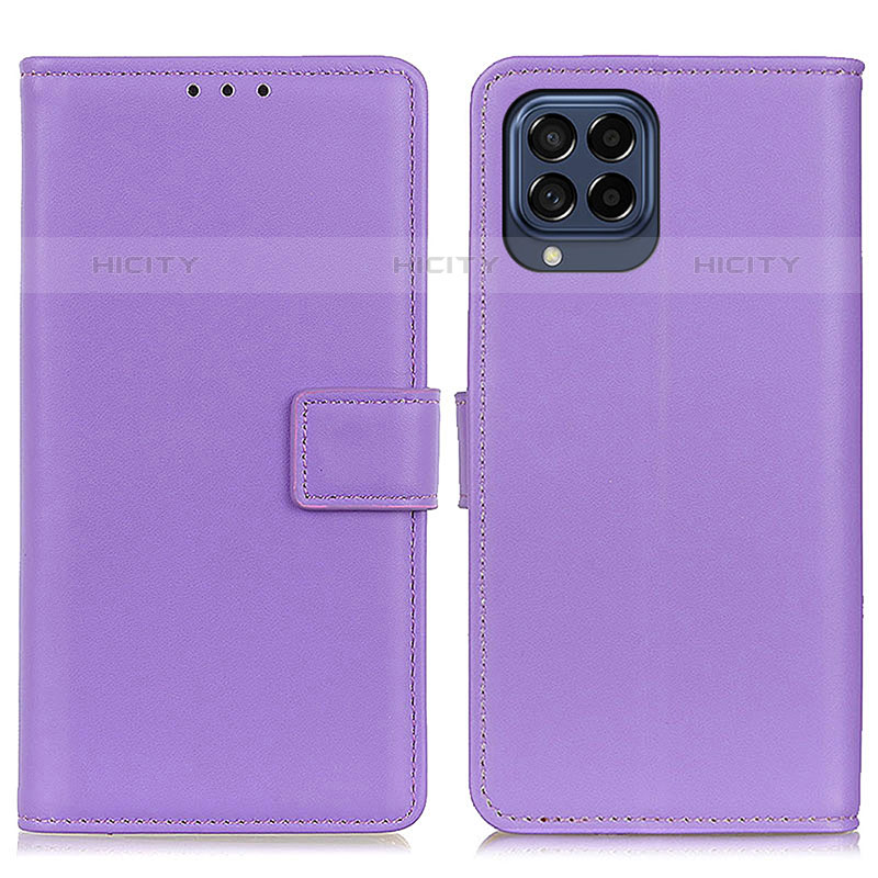 Funda de Cuero Cartera con Soporte Carcasa A08D para Samsung Galaxy M53 5G Morado