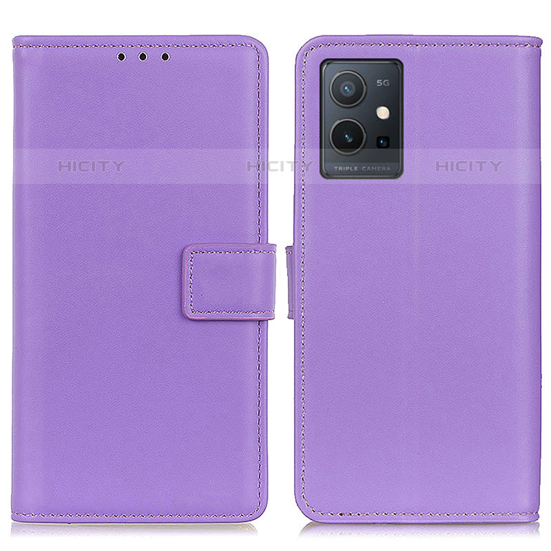 Funda de Cuero Cartera con Soporte Carcasa A08D para Vivo T1 5G India