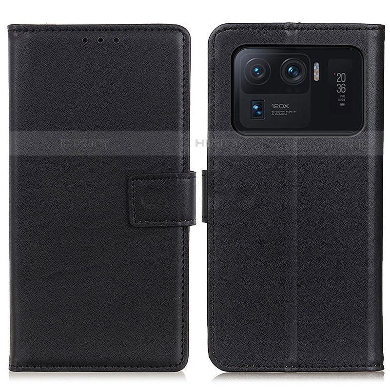 Funda de Cuero Cartera con Soporte Carcasa A08D para Xiaomi Mi 11 Ultra 5G Negro