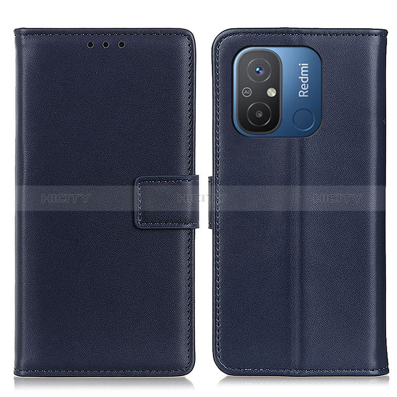 Funda de Cuero Cartera con Soporte Carcasa A08D para Xiaomi Redmi 11A 4G Azul