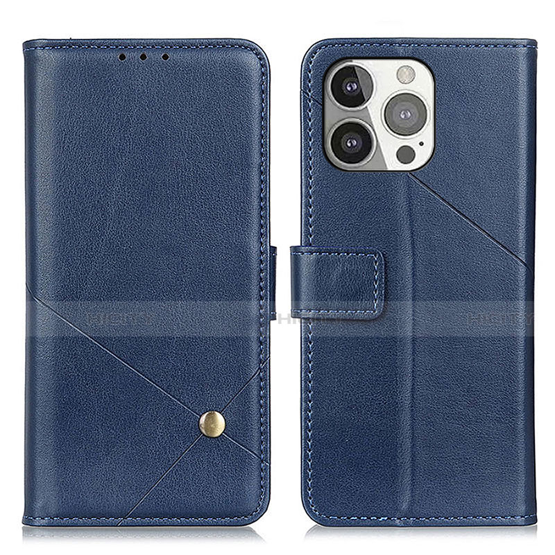 Funda de Cuero Cartera con Soporte Carcasa A09 para Apple iPhone 15 Pro Azul