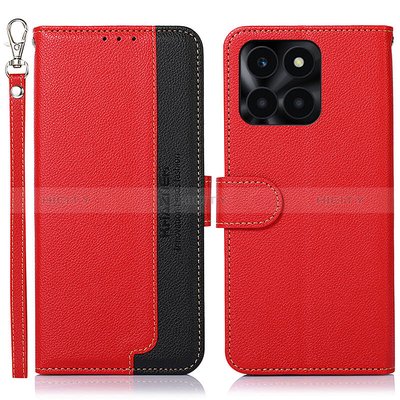 Funda de Cuero Cartera con Soporte Carcasa A09D para Huawei Honor X6a