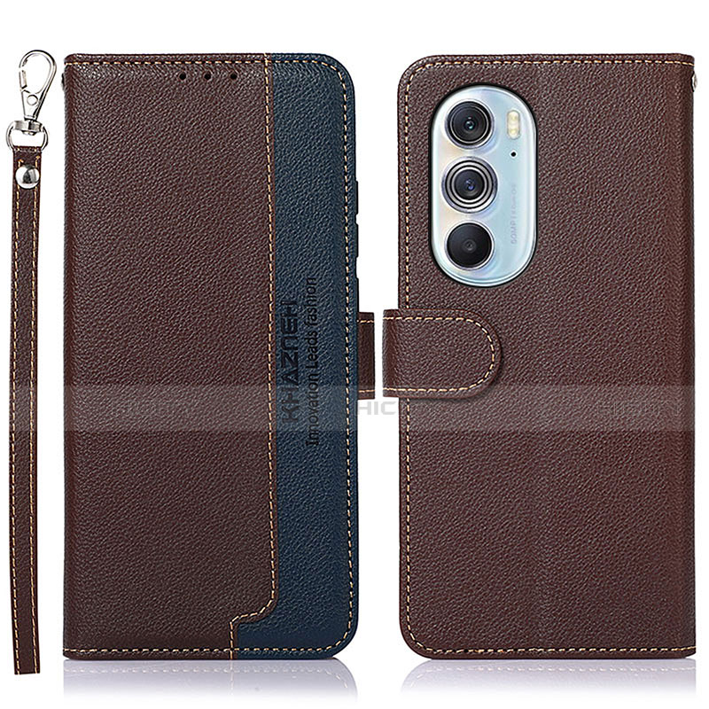 Funda de Cuero Cartera con Soporte Carcasa A09D para Motorola Moto Edge 30 Pro 5G