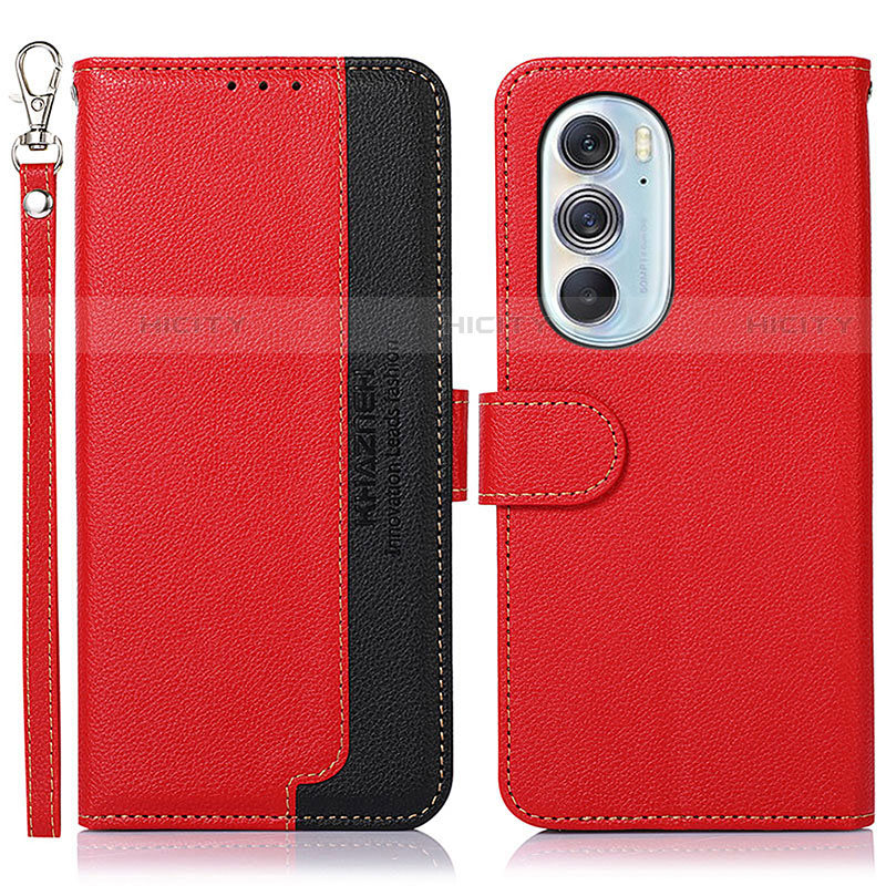 Funda de Cuero Cartera con Soporte Carcasa A09D para Motorola Moto Edge Plus (2022) 5G