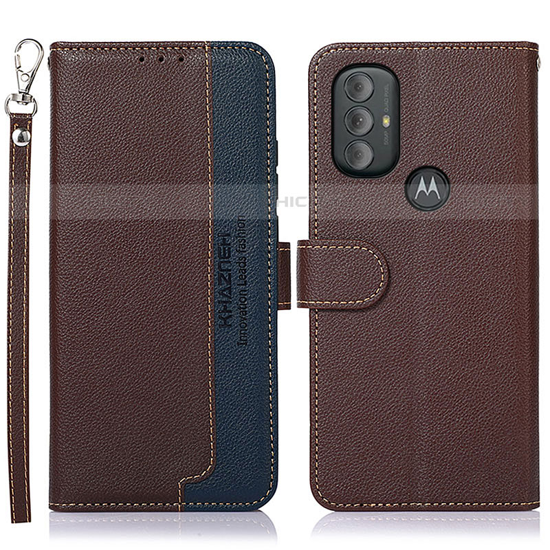 Funda de Cuero Cartera con Soporte Carcasa A09D para Motorola Moto G Play (2023)