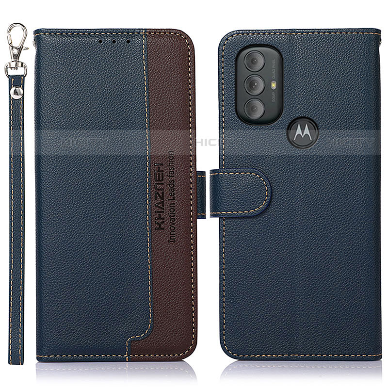 Funda de Cuero Cartera con Soporte Carcasa A09D para Motorola Moto G Play Gen 2