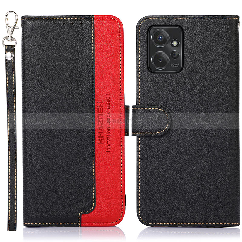 Funda de Cuero Cartera con Soporte Carcasa A09D para Motorola Moto G Power 5G (2023) Negro