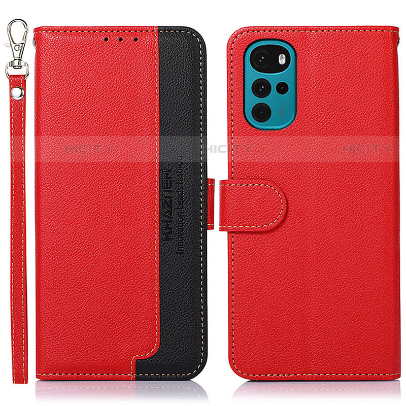 Funda de Cuero Cartera con Soporte Carcasa A09D para Motorola Moto G22