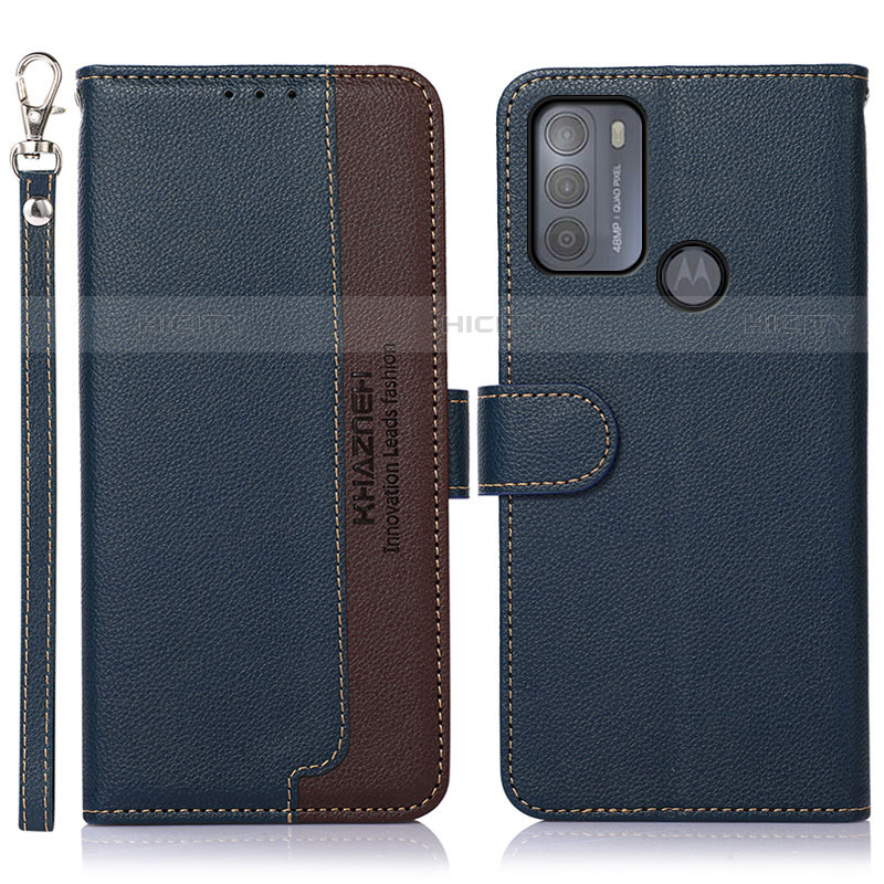 Funda de Cuero Cartera con Soporte Carcasa A09D para Motorola Moto G50